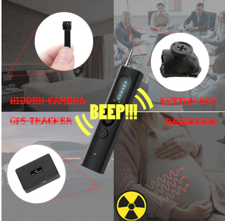 Hidden Camera Detector | RF Signal, GPS Tracker & Bug Detector for Privacy Protection
