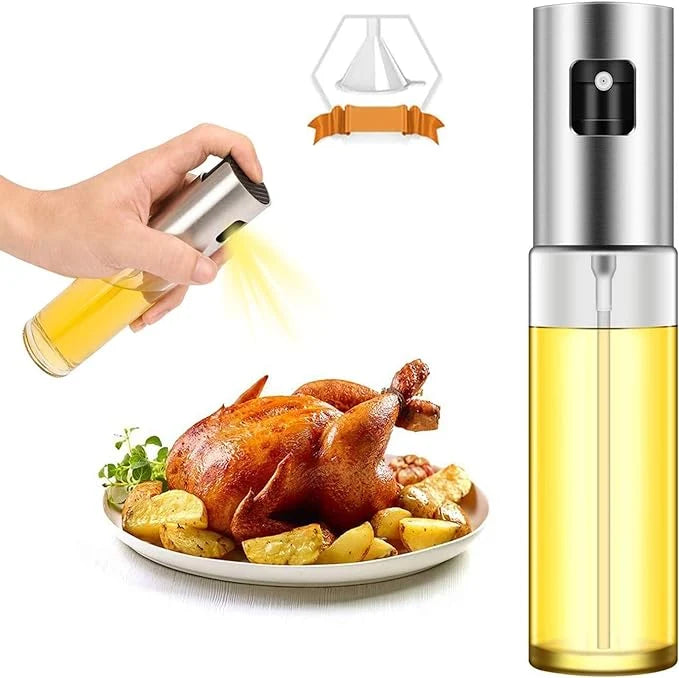 Oil Spray Bottle | Refillable Olive Oil Sprayer for Cooking, BBQ, Air Fryer & Salad
