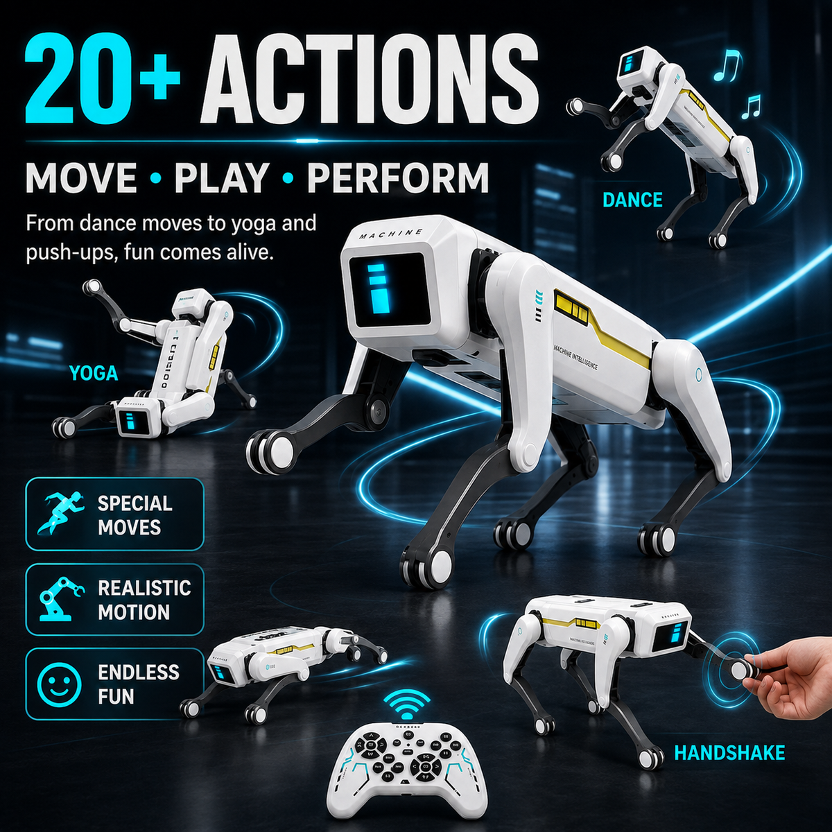 Smart Dog Multifunctional Toy | Interactive Automatic Pet Toy for Training, Chewing & Mental Stimulation