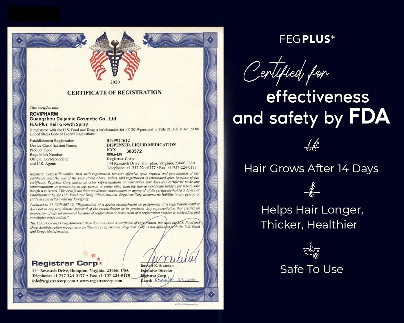 FEG PLUS - Hair Growth Spray