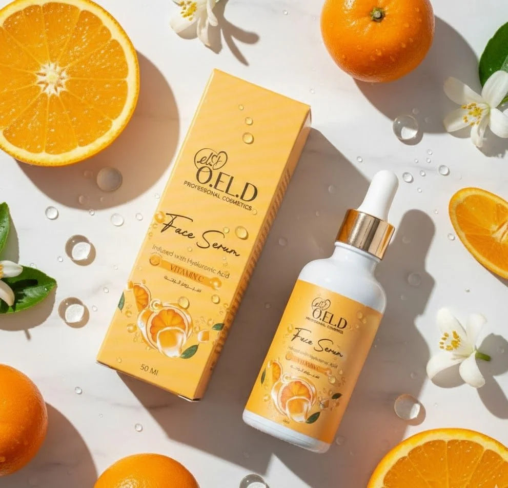 O.E.L.D Professional Cosmetics Vitamin C Face Serum | Brightening Anti-Aging Serum for Dark Spots, Uneven Skin Tone & Hydration