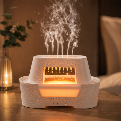 Raindrop Aroma Humidifier | LED Rain Cloud Essential Oil Diffuser & Cool Mist Air Humidifier