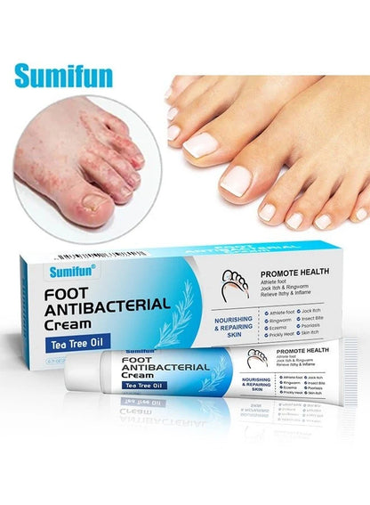 Sumifun Foot Anti-Bacterial Cream | Antifungal Foot Cream for Athlete's Foot, Itching, Odor & Dry Cracked Feet