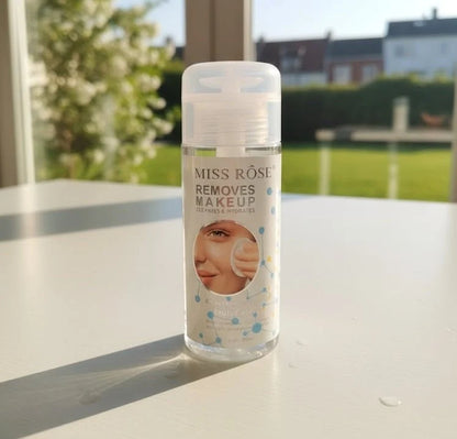 Miss Rose Makeup Remover | Gentle Waterproof Makeup Remover for Face, Eyes & Lips | Hydrating Cleansing Formula