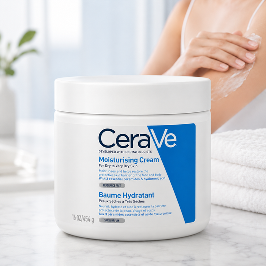 CeraVe Moisturizing Cream for Face & Body | Daily Hydrating Moisturizer with Ceramides & Hyaluronic Acid | Dry to Very Dry Skin