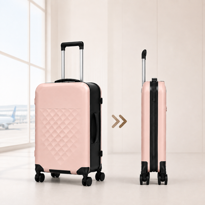 Foldable Travel Suitcase | Expandable Rolling Luggage with Wheels for Travel & Storage