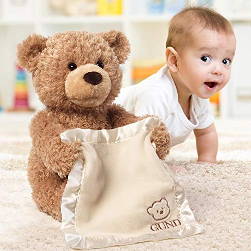 Peekaboo Teddy Bear | Interactive Bear with Peekaboo Ears | Soft Stuffed Toy for Babies & Kids