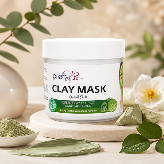 Green Clay Face Mask | Deep Cleansing Clay Mask with Green Clay Extract | Pore Minimizing & Oil Control Facial Mask for All Skin Types