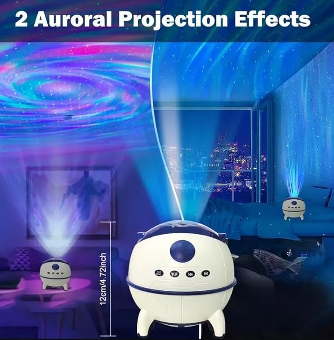 Galaxy Light Lamp | LED Star Projector Night Light with Aurora & Nebula Effects