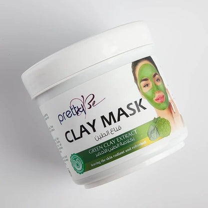 Green Clay Face Mask | Deep Cleansing Clay Mask with Green Clay Extract | Pore Minimizing & Oil Control Facial Mask for All Skin Types