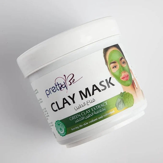 Green Clay Face Mask | Deep Cleansing Clay Mask with Green Clay Extract | Pore Minimizing & Oil Control Facial Mask for All Skin Types