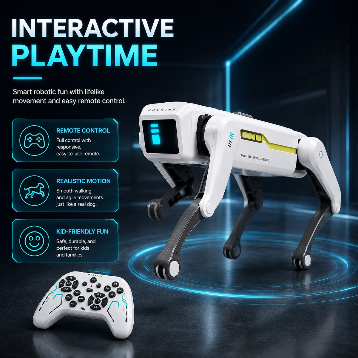 Smart Dog Multifunctional Toy | Interactive Automatic Pet Toy for Training, Chewing & Mental Stimulation