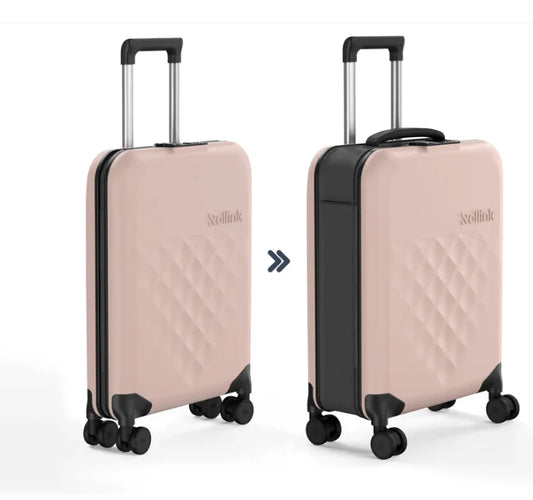 Foldable Travel Suitcase | Expandable Rolling Luggage with Wheels for Travel & Storage