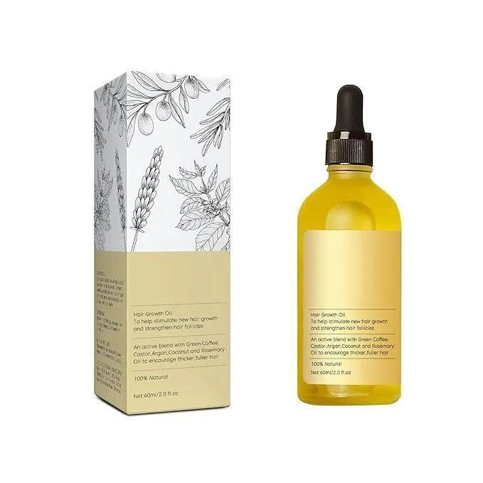 Hair Growth Oil for Men & Women | Natural Scalp Treatment for Thicker, Stronger & Healthier Hair | Nourishing Hair Regrowth Oil