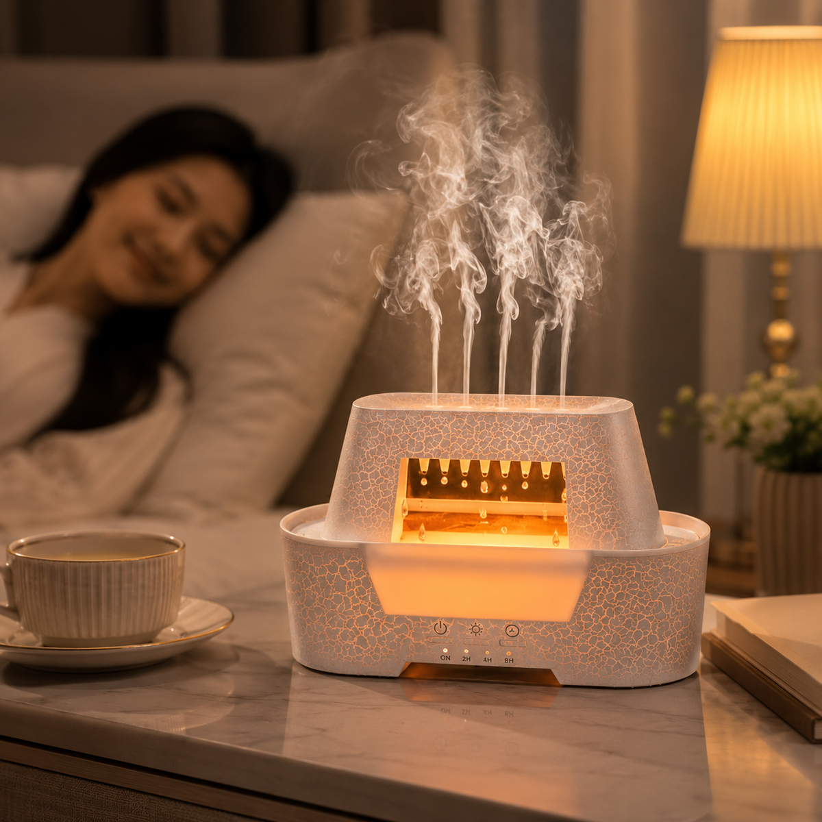 Raindrop Aroma Humidifier | LED Rain Cloud Essential Oil Diffuser & Cool Mist Air Humidifier