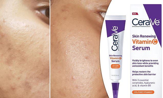 CeraVe Skin Renewing Vitamin C Serum | 10% Pure Vitamin C Brightening Serum with Ceramides & Hyaluronic Acid | Anti-Aging Face Serum