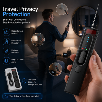 Hidden Camera Detector | RF Signal, GPS Tracker & Bug Detector for Privacy Protection