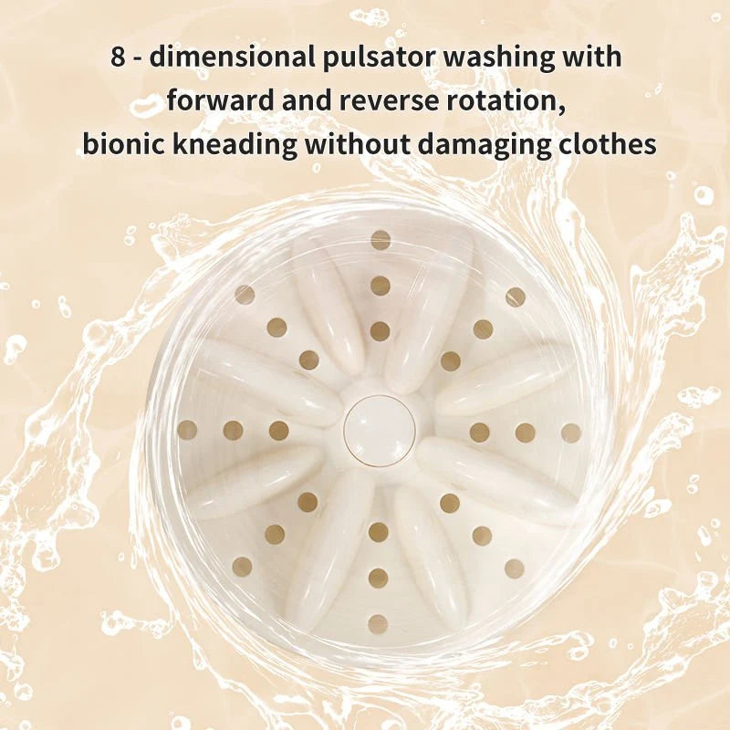 Double-Bucket Mini Washing Machine | Portable Twin Tub Washer & Spin Dryer for Home, Dorm & Travel