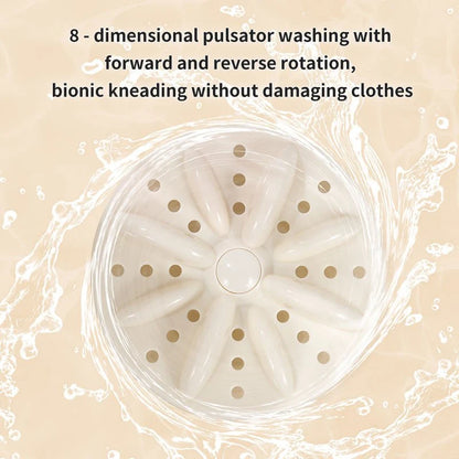Double-Bucket Mini Washing Machine | Portable Twin Tub Washer & Spin Dryer for Home, Dorm & Travel