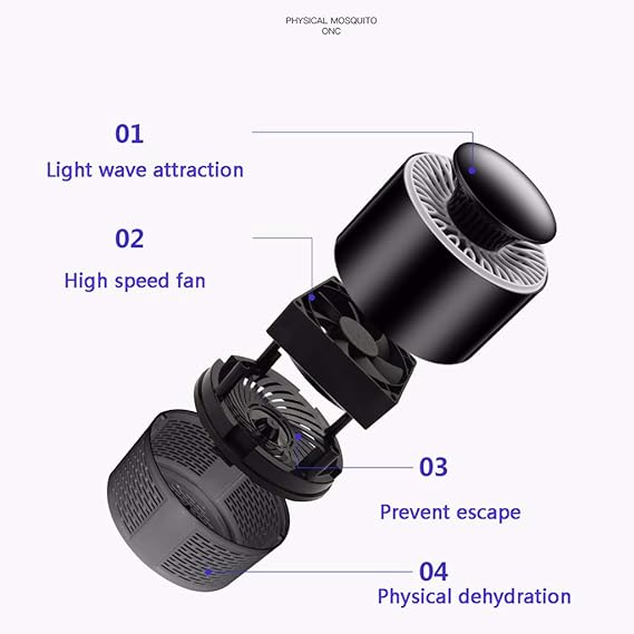 Electric Portable Insect Killer Lamp | USB Rechargeable Mosquito & Bug Zapper for Indoor & Outdoor Use