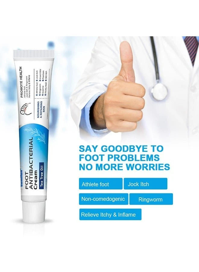 Sumifun Foot Anti-Bacterial Cream | Antifungal Foot Cream for Athlete's Foot, Itching, Odor & Dry Cracked Feet