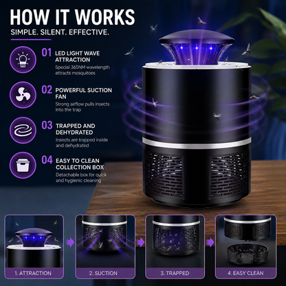 Electric Portable Insect Killer Lamp | USB Rechargeable Mosquito & Bug Zapper for Indoor & Outdoor Use