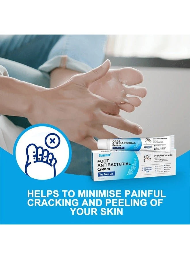 Sumifun Foot Anti-Bacterial Cream | Antifungal Foot Cream for Athlete's Foot, Itching, Odor & Dry Cracked Feet