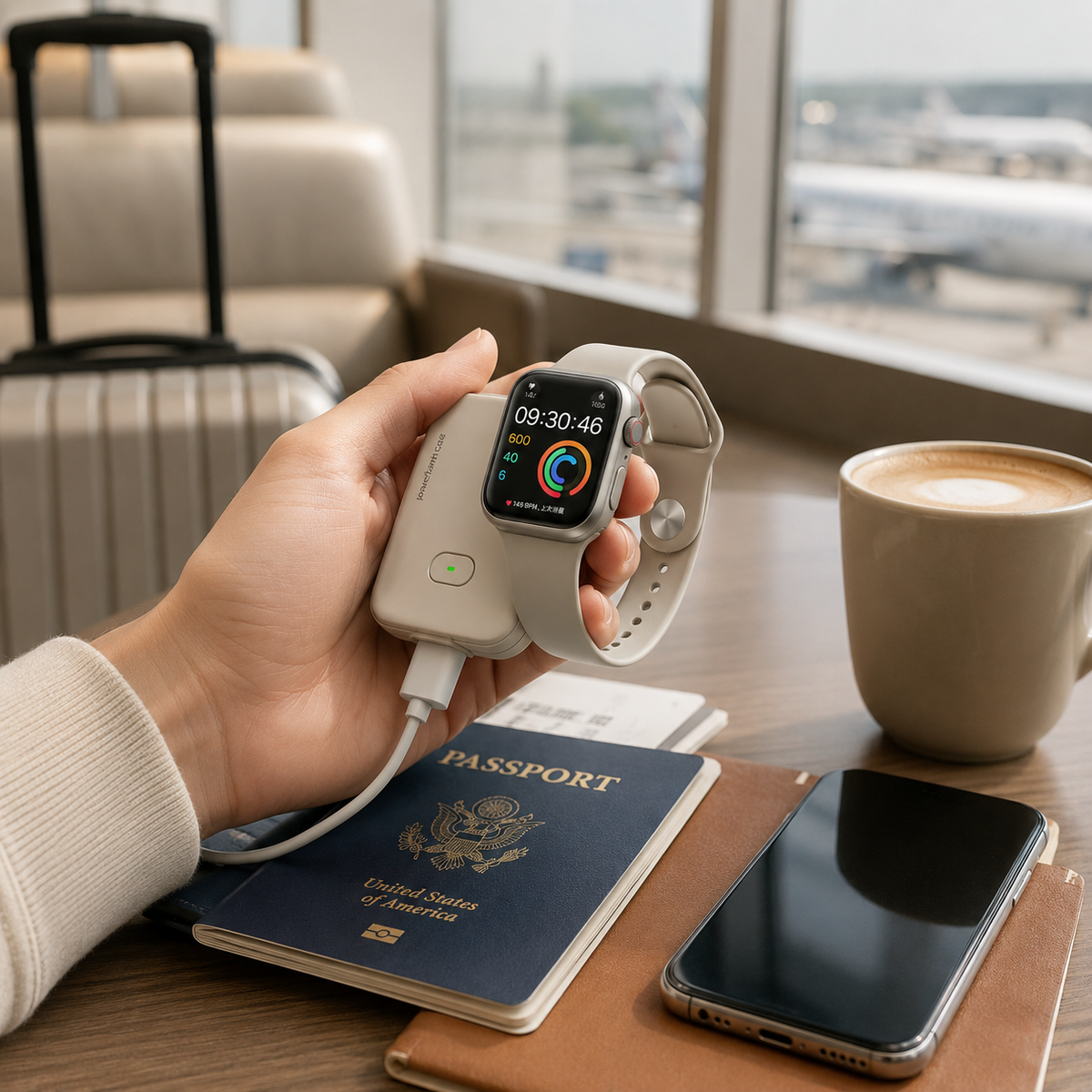 Smart Watch Power Bank | Portable Magnetic Wireless Charger for Apple & Android Smartwatches