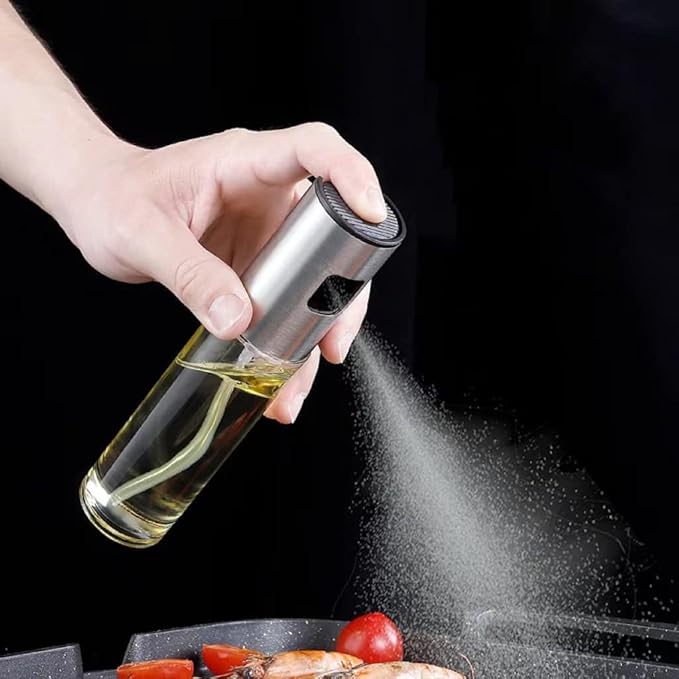 Oil Spray Bottle | Refillable Olive Oil Sprayer for Cooking, BBQ, Air Fryer & Salad