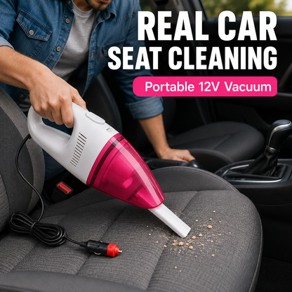 Portable Car Vacuum Cleaner | High Power Cordless Mini Handheld Vacuum for Car, Home & Office