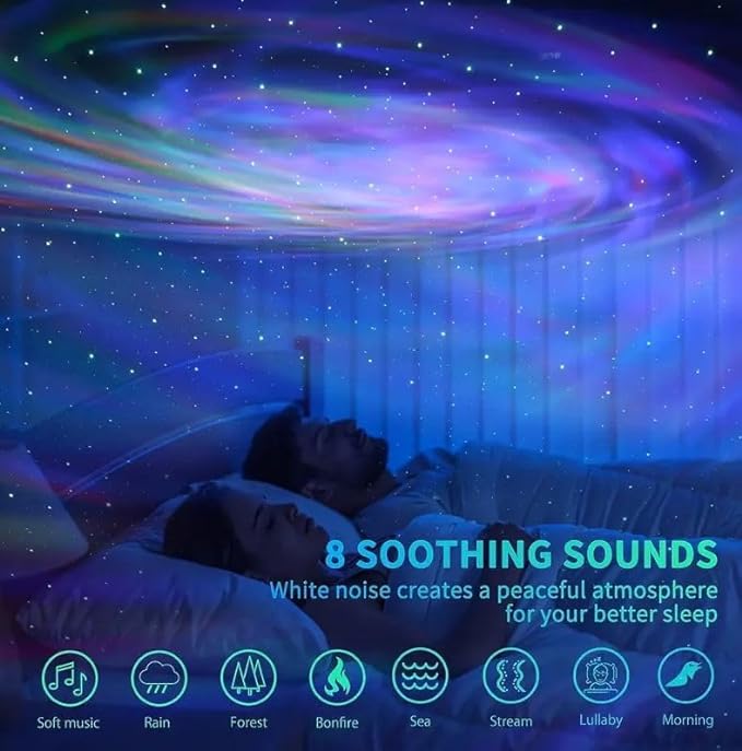 Galaxy Light Lamp | LED Star Projector Night Light with Aurora & Nebula Effects