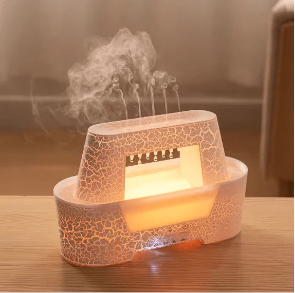 Raindrop Aroma Humidifier | LED Rain Cloud Essential Oil Diffuser & Cool Mist Air Humidifier