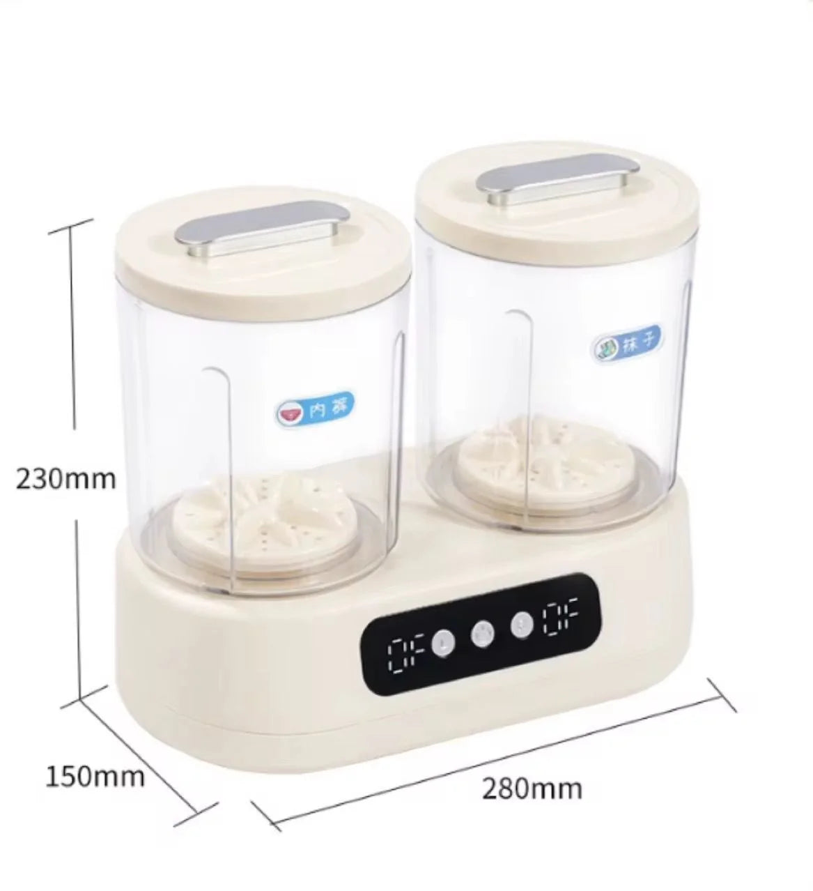 Double-Bucket Mini Washing Machine | Portable Twin Tub Washer & Spin Dryer for Home, Dorm & Travel