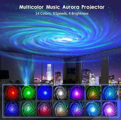 Galaxy Light Lamp | LED Star Projector Night Light with Aurora & Nebula Effects