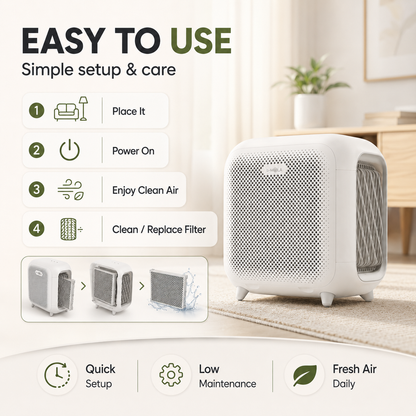 Air Purifier BM-50 | Portable  Air Cleaner for Home, Office & Bedroom