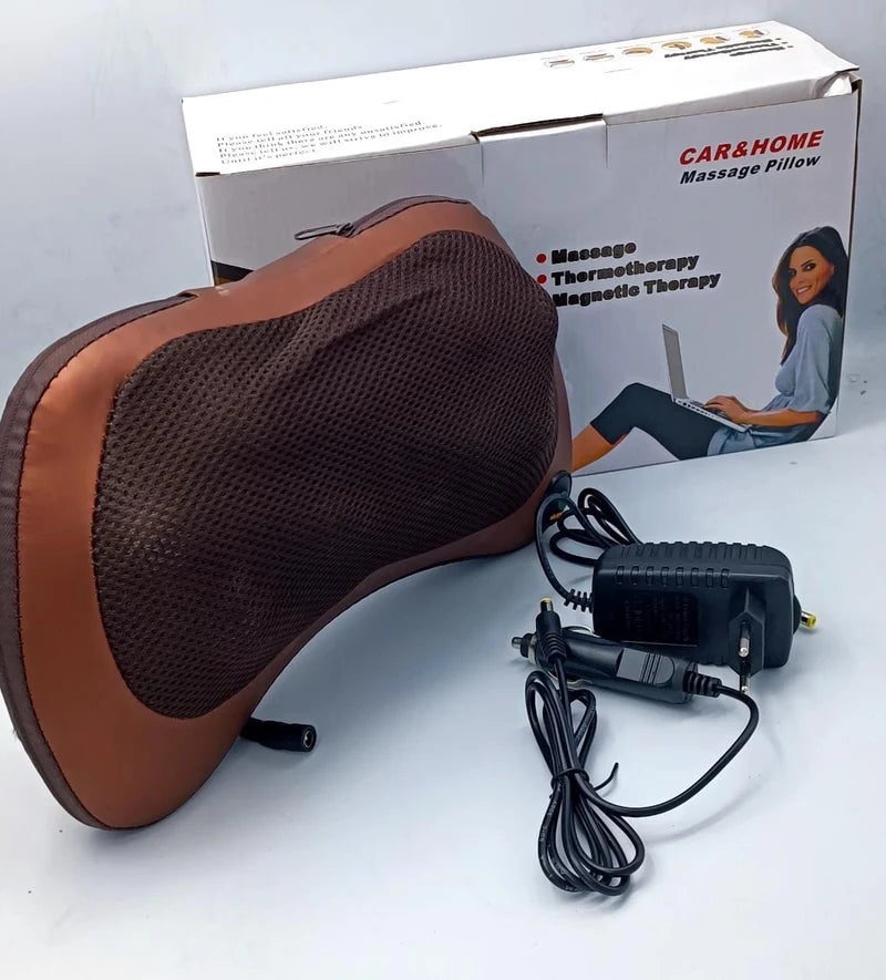Electric Neck and Body Massage Pillow | Heated Shiatsu Deep Tissue Massager for Neck, Shoulders, Back & Legs