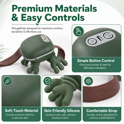 Shoulder & Neck Massager | Heated Shiatsu Deep Tissue Massage Pillow