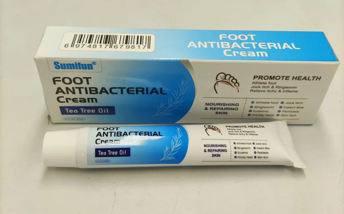 Sumifun Foot Anti-Bacterial Cream | Antifungal Foot Cream for Athlete's Foot, Itching, Odor & Dry Cracked Feet