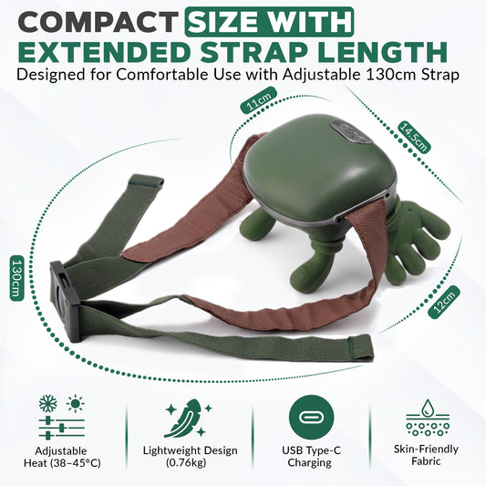 Shoulder & Neck Massager | Heated Shiatsu Deep Tissue Massage Pillow