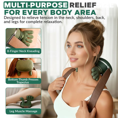 Shoulder & Neck Massager | Heated Shiatsu Deep Tissue Massage Pillow