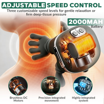 Shoulder & Neck Massager | Heated Shiatsu Deep Tissue Massage Pillow