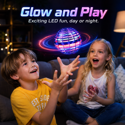 Flynova Pro Flying Spinner Ball – Rechargeable LED Hand-Controlled Boomerang Toy for Kids & Adults