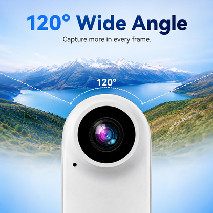 Mini-Motion View Portable Clip-On Camera – 1080P HD Rechargeable Mini Action Camera with 120° Wide Angle