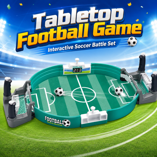 Tabletop Football Game – 2 Player Interactive Mini Soccer Board Game for Kids & Family