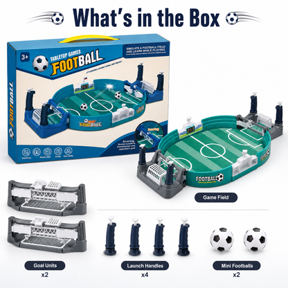 Tabletop Football Game – 2 Player Interactive Mini Soccer Board Game for Kids & Family