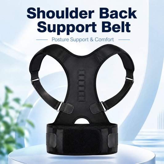 Shoulder Back Support Belt – Adjustable Posture Corrector Brace for Men & Women