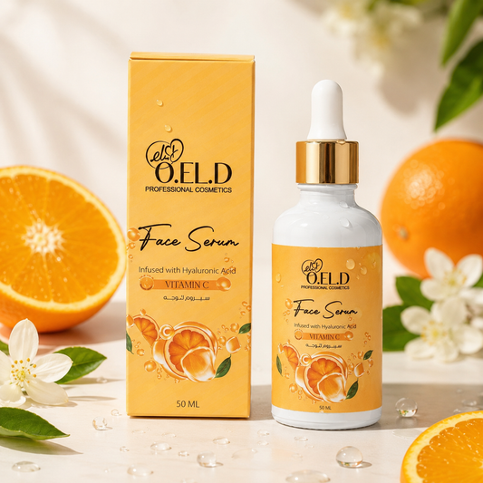O.E.L.D Professional Cosmetics Vitamin C Face Serum | Brightening Anti-Aging Serum for Dark Spots, Uneven Skin Tone & Hydration